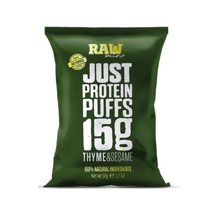 Raw Bites Protein Puffs - Thyme & Sesame - Autobar