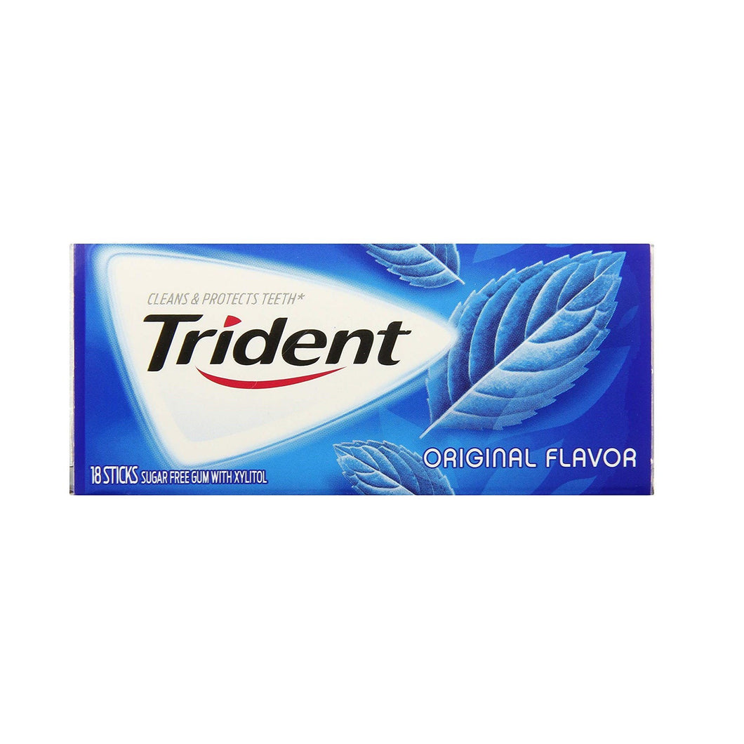 Trident Original Flavor Sugar Free Gum 26g