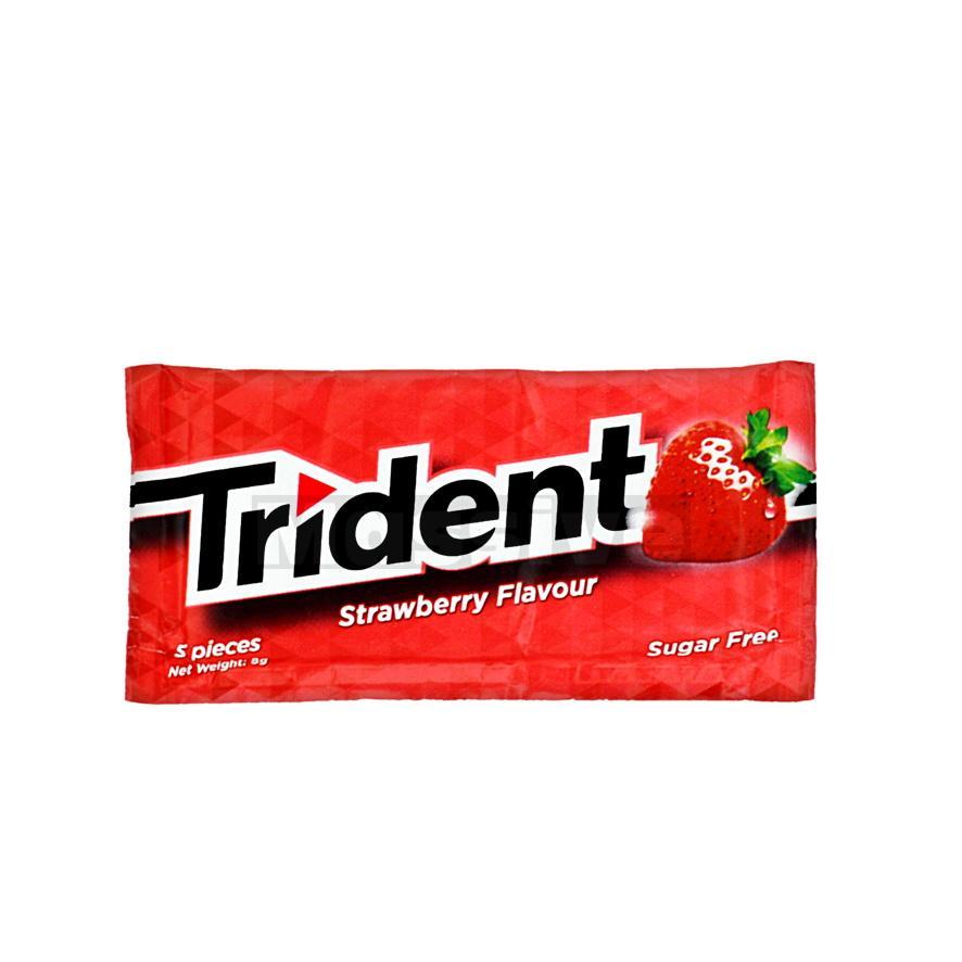 Trident Strawberry Sugar Free Gum 8g